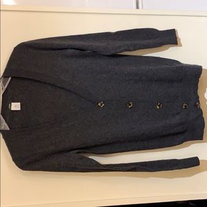 [J. Crew] gray wool and cashmere cardigan